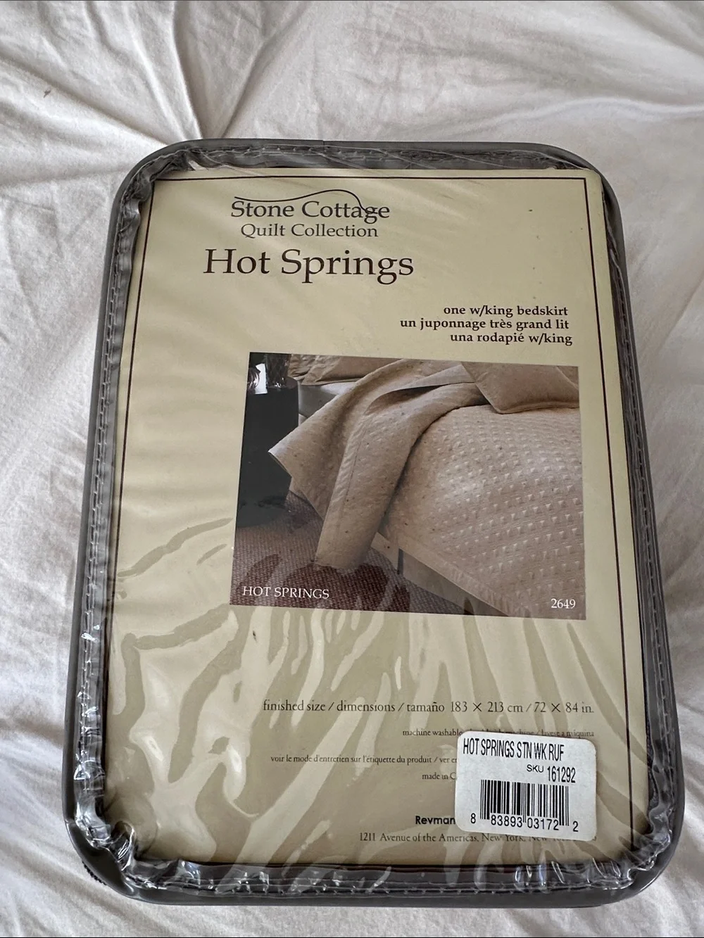 Stone Cottage Hot Springs King Bedskirt in Beige